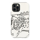 Japanese Deer - Taguchi Tomoki Edo Art Iphone Case, 13 Pro / Matte, Iphone Case Black White Sketch Stylized Deer Stag