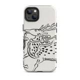 Japanese Deer - Taguchi Tomoki Edo Art Iphone Case, 14 Plus / Matte, Phone Case Deer Design