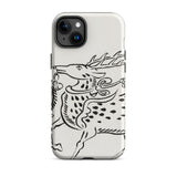 Japanese Deer - Taguchi Tomoki Edo Art Iphone Case, 15 Plus / Matte, Phone Case Deer Design