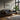 Black Leather Tufted Sofa Wooden Frame Arms Taguchi Tomoki, Tsubaki Woodblock, Japanese Deer