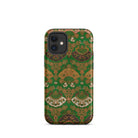 Japanese Fan Pattern - G.a. Audsley Iphone Case, 12 Mini / Matte, Green Patterned Iphone Case
