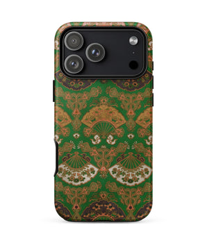 Iphone 17 Pro Max / Matte Japanese Fan Pattern - G.a. Audsley Case Flower, Secret Garden Etched