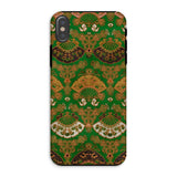 Japanese Fan Pattern - G.a. Audsley Iphone Case, Xs / Matte, Phone Case Ornate Victorian-style Pattern Gold Fans Flourishes