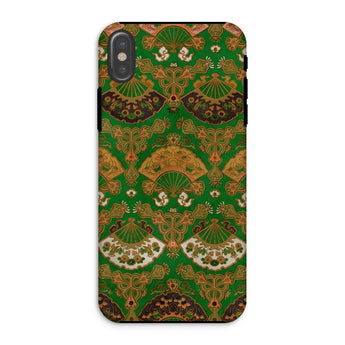 Japanese Fan Pattern - G.a. Audsley Iphone Case, Xs / Matte, Phone Case Ornate Victorian-style Pattern Gold Fans Flourishes