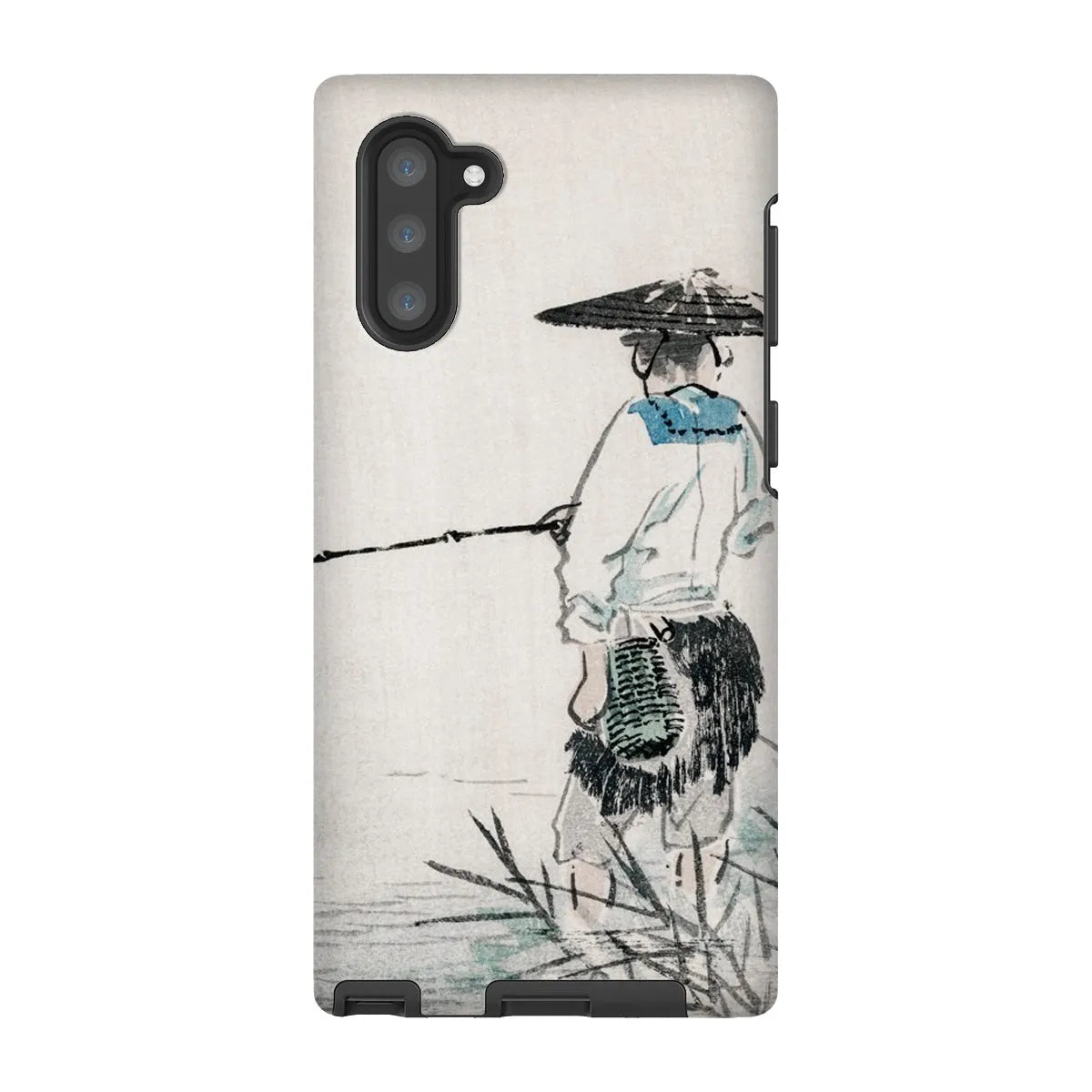 Japanese Fisherman Aesthetic Art Phone Case - Kōno Bairei - Samsung Galaxy Note 10 / Matte - Mobile Phone Cases
