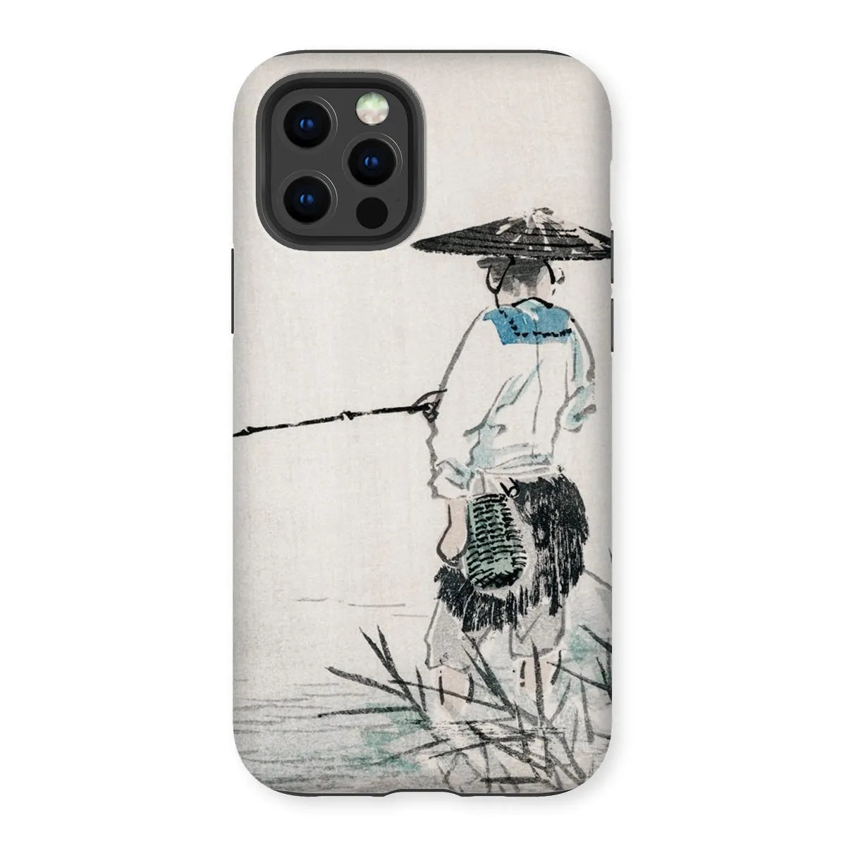 Japanese Fisherman Aesthetic Art Phone Case - Kōno Bairei - Iphone 12 Pro / Matte - Mobile Phone Cases - Aesthetic Art
