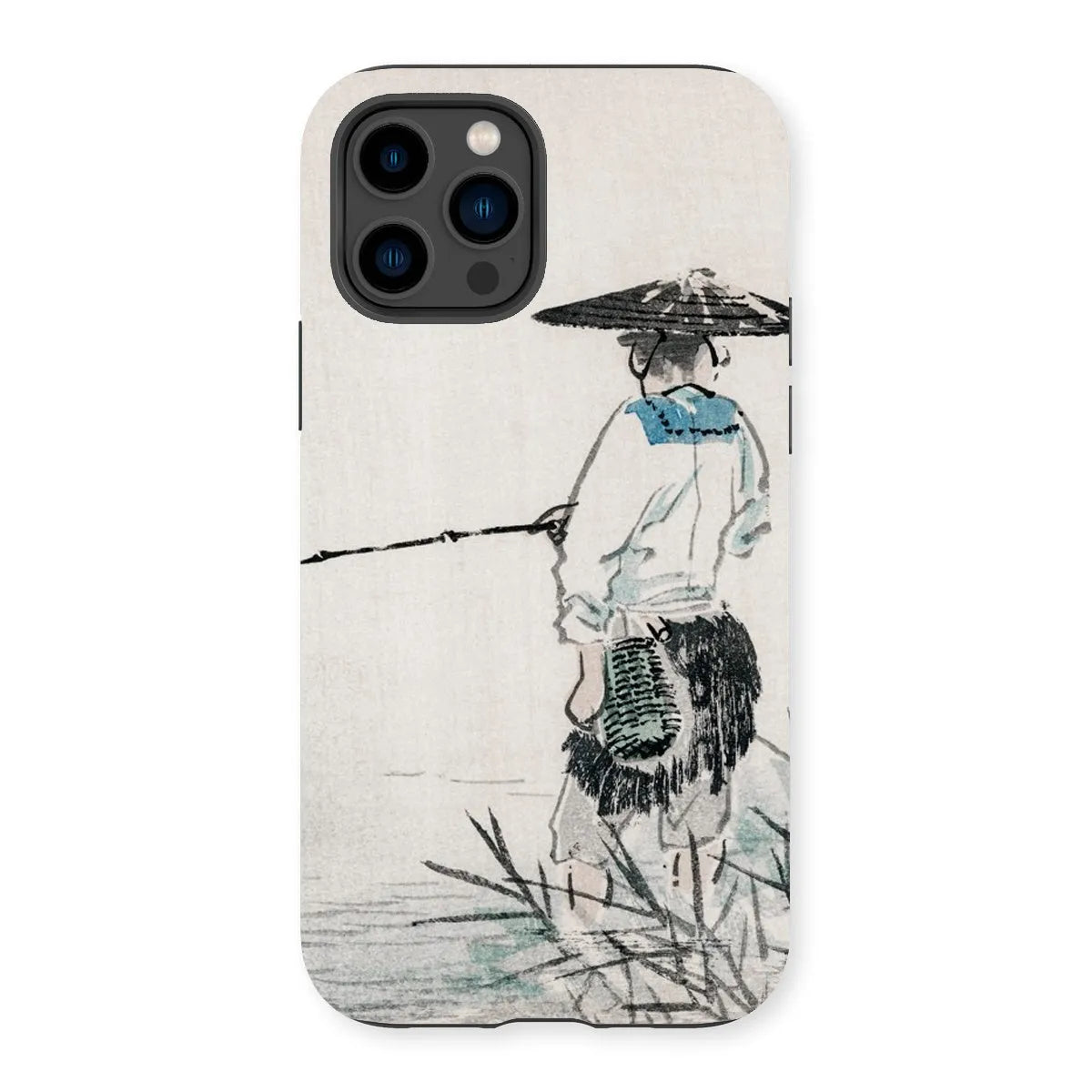 Japanese Fisherman Aesthetic Art Phone Case - Kōno Bairei - Iphone 14 Pro / Matte - Mobile Phone Cases - Aesthetic Art