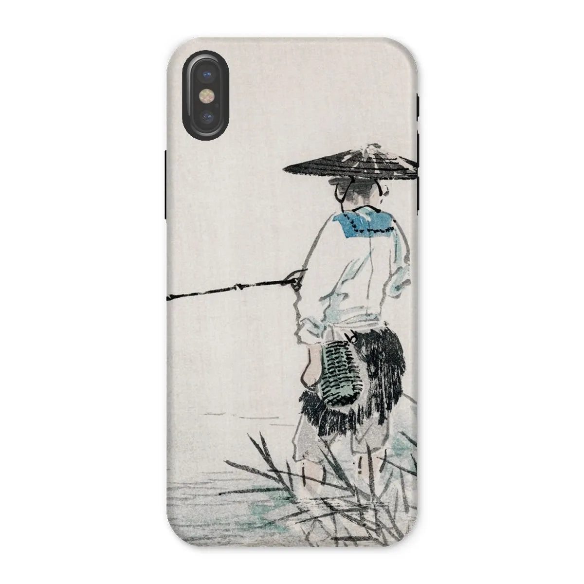 Japanese Fisherman Aesthetic Art Phone Case - Kōno Bairei - Iphone x / Matte - Mobile Phone Cases - Aesthetic Art
