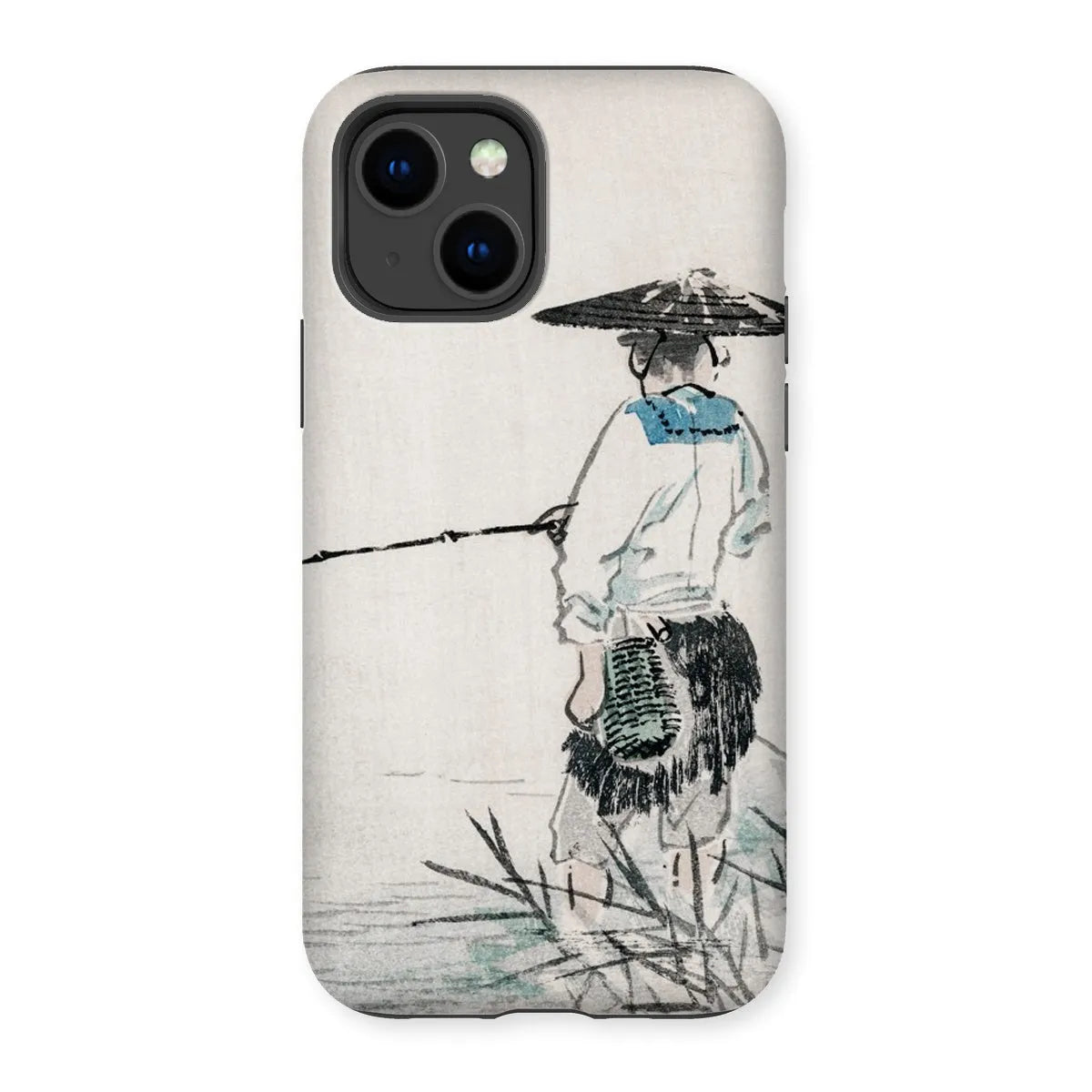 Japanese Fisherman Aesthetic Art Phone Case - Kōno Bairei - Iphone 14 / Matte - Mobile Phone Cases - Aesthetic Art