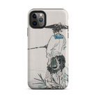 Japanese Fisherman Kōno Bairei Iphone Case, 11 Pro Max / Matte, Phone Case Fisherman Design