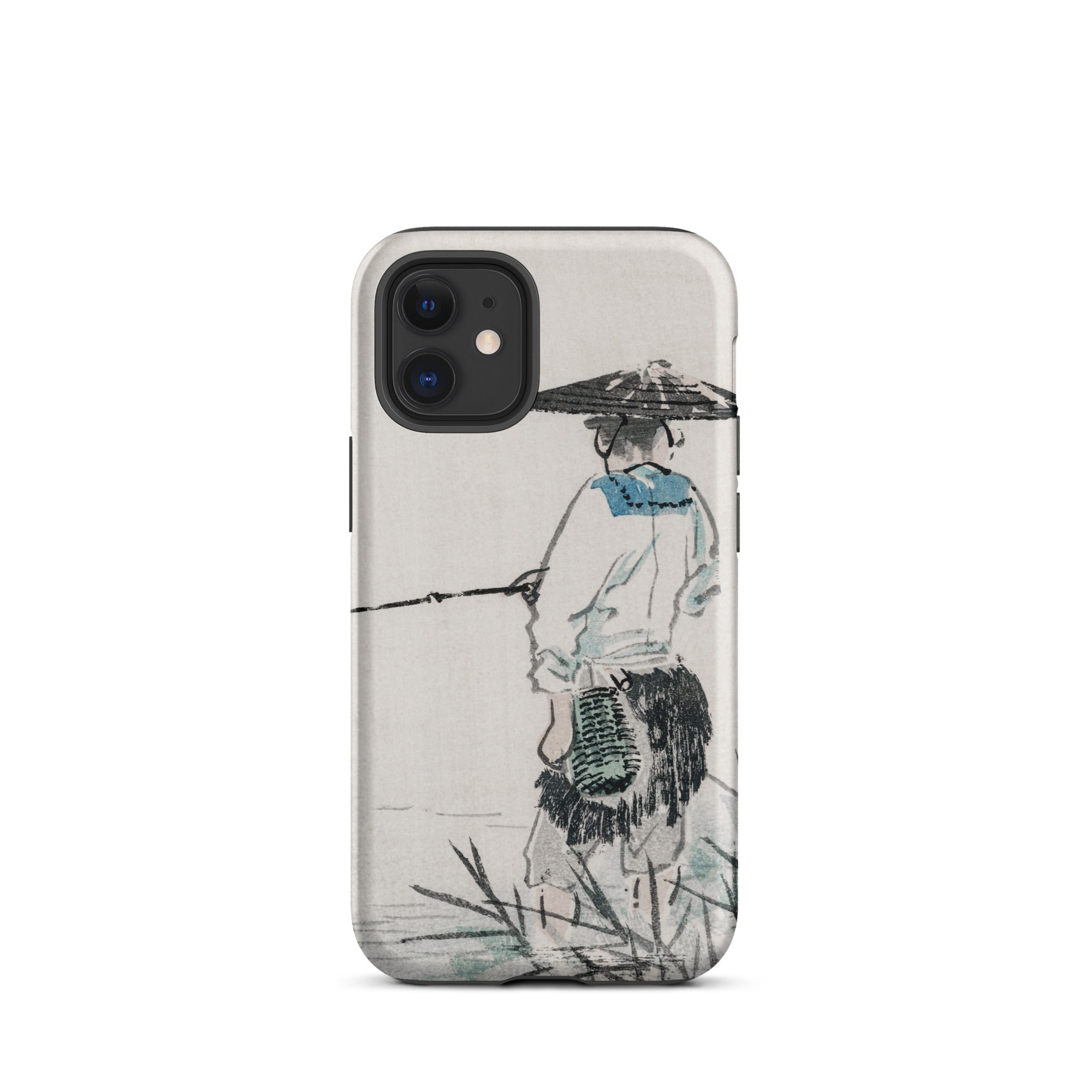 Japanese Fisherman Kōno Bairei Iphone Case, 12 Mini / Matte, Phone Case Fisherman Design