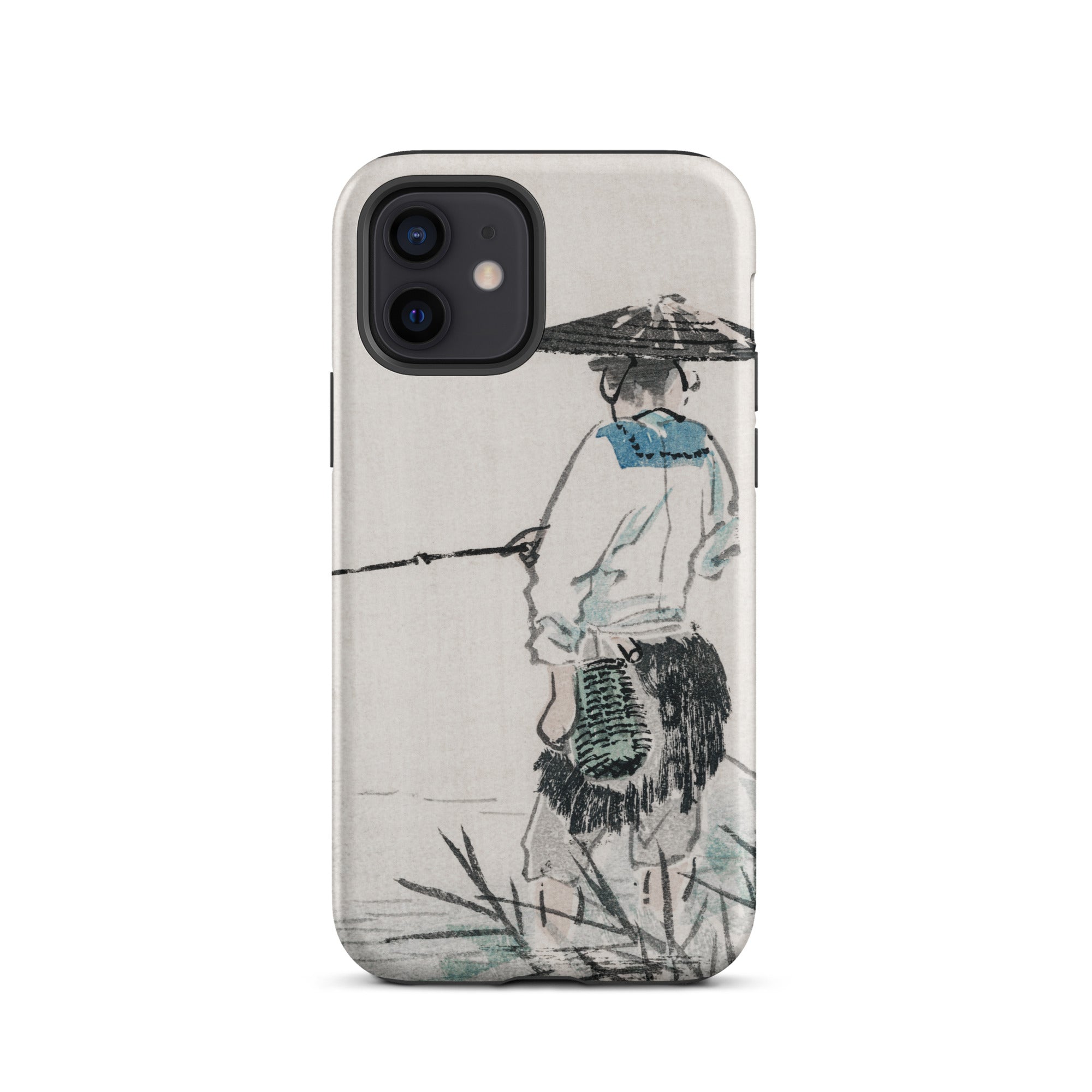Japanese Fisherman - Kōno Bairei Iphone Case, 12 / Tough Phone, Phone Case Fisherman Design