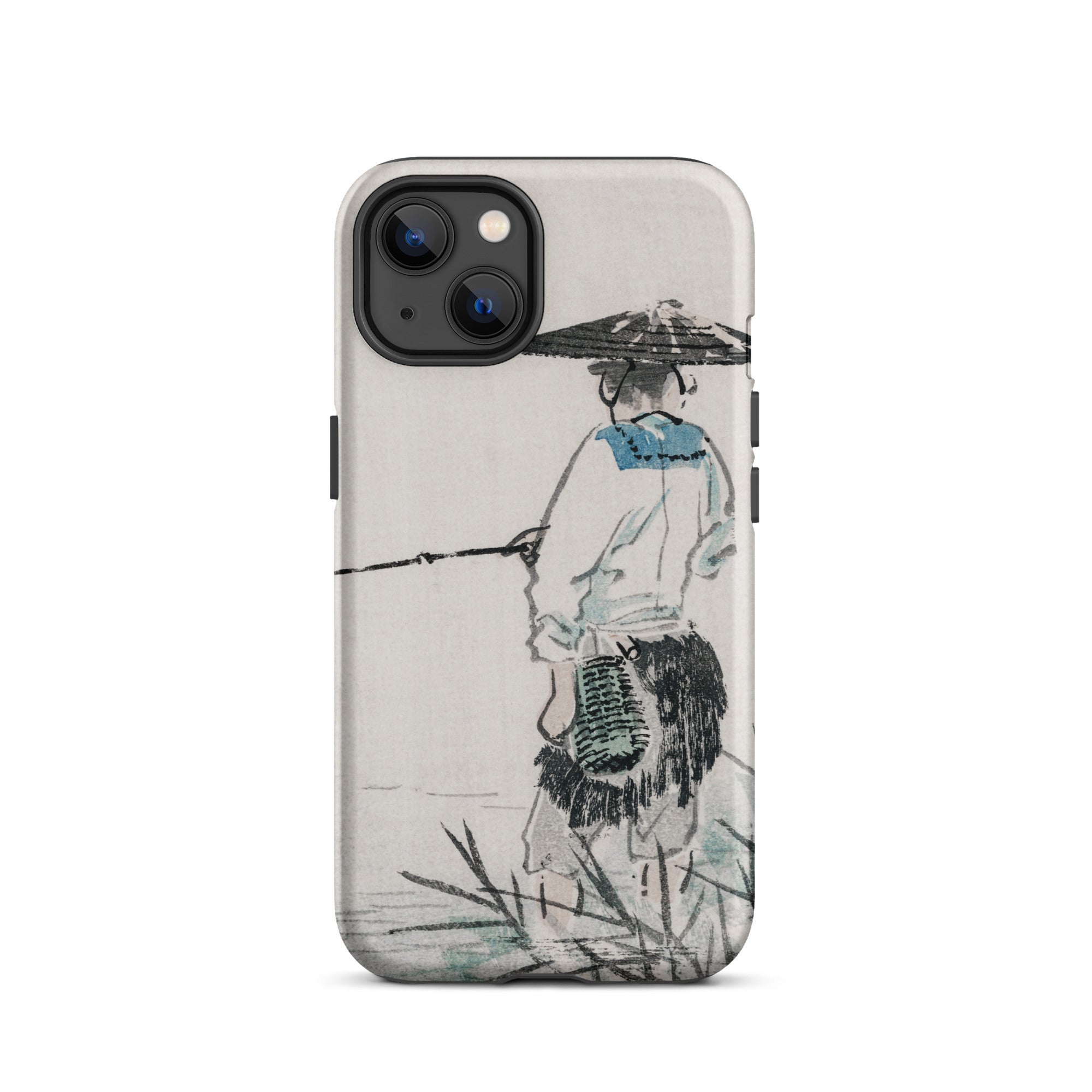 Japanese Fisherman Kōno Bairei Iphone Case, 13 / Matte, Phone Case Fisherman Design