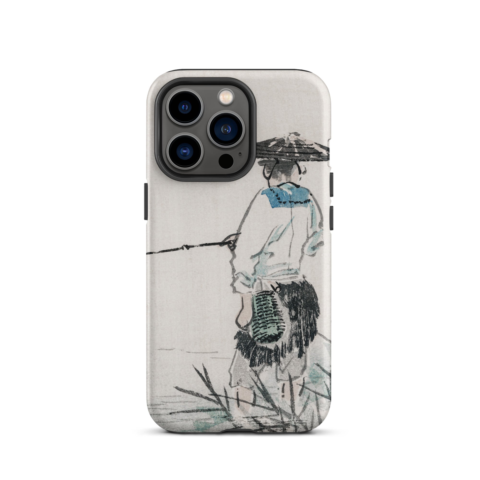 Japanese Fisherman Kōno Bairei Iphone Case, 13 Pro / Matte, Phone Case Fisherman Design