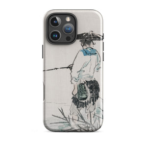 Japanese Fisherman - Kōno Bairei Iphone Case, 16 Pro Max / Matte, Phone Case Asian Art