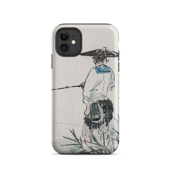 Japanese Fisherman - Kono Bairei Phone Case Phone Case Asian Art Kōno Bairei’s Masterful Woodblock Artistry, Bairei Art, Iphone Toby Leon