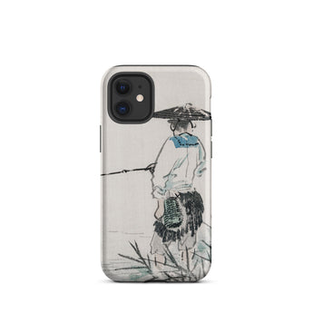 Japanese Fisherman - Kono Bairei Phone Case Phone Case Fisherman Design Kōno Bairei’s Masterful Woodblock Artistry, Bairei Art, Art Iphone