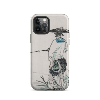 Japanese Fisherman - Kono Bairei Phone Case Phone Case Asian Art Kōno Bairei’s Masterful Woodblock Artistry, Bairei Art, Iphone Toby Leon