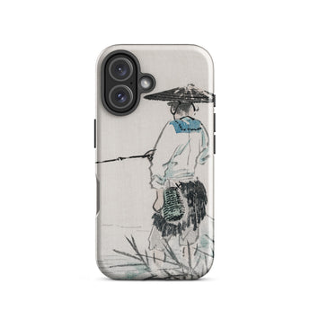 Japanese Fisherman - Kono Bairei Phone Case Phone Case Fisherman Design Kōno Bairei’s Masterful Woodblock Artistry, Bairei Art, Art Iphone