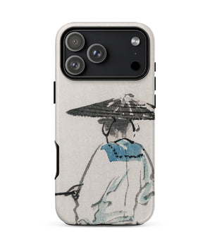 Iphone 17 Pro Max / Matte Japanese Fisherman - Kono Bairei Phone Case Kōno Bairei’s Masterful Woodblock Artistry, Art