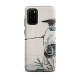 Japanese Fisherman - Kono Bairei Phone Case Phone Case Traditional East Asian Ink Wash Painting Kōno Bairei’s Masterful Woodblock Artistry,
