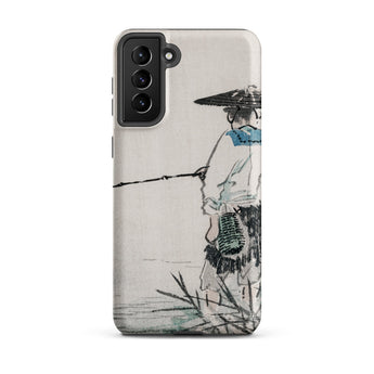 Japanese Fisherman - Kono Bairei Phone Case Sleek Minimalist Phone Case Traditional Ink-wash Painting Fisherman Kōno Bairei’s Masterful