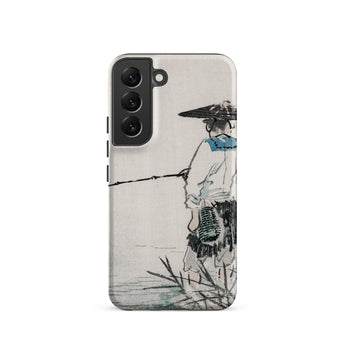Japanese Fisherman - Kono Bairei Phone Case Minimalist Phone Case Traditional Ink-wash Painting Figure Straw Kōno Bairei’s Masterful
