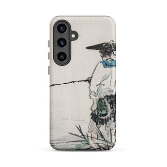 Japanese Fisherman - Kono Bairei Phone Case Smartphone Case Traditional Ink-wash Painting Fisherman Wide-brimmed Hat Kōno Bairei’s
