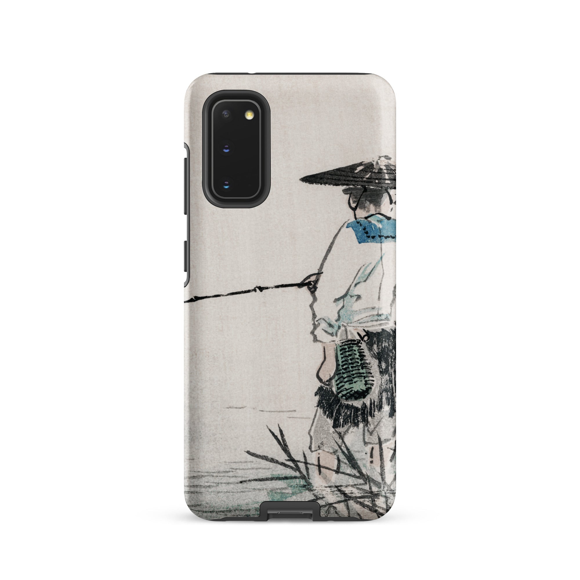 Japanese Fisherman Kōno Bairei Samsung Case, Galaxy S20 / Matte, Smartphone Case Illustration Person
