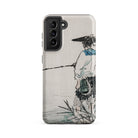 Japanese Fisherman Kōno Bairei Samsung Case, Galaxy S21 Fe / Matte, Smartphone Case Traditional Japanese Style Illustration Person