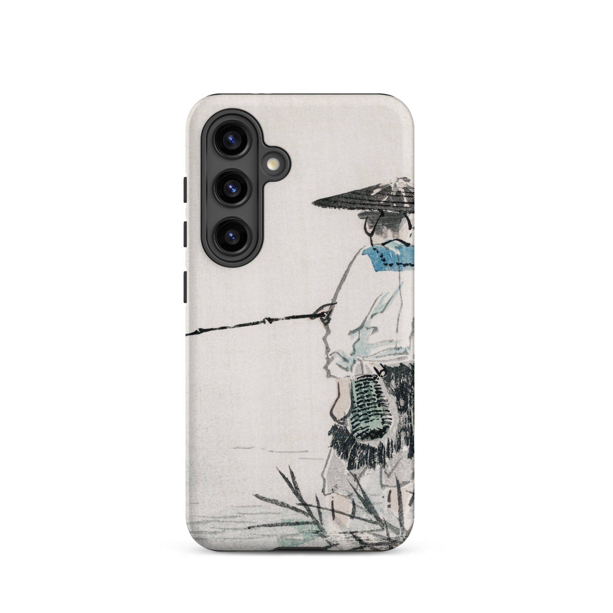 Japanese Fisherman Kōno Bairei Samsung Case, Galaxy S24 / Matte, Smartphone Case Traditional East Asian Painting Person