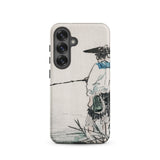 Japanese Fisherman - Kōno Bairei Samsung Case, Galaxy S25 / Matte, Smartphone Case Illustration Person