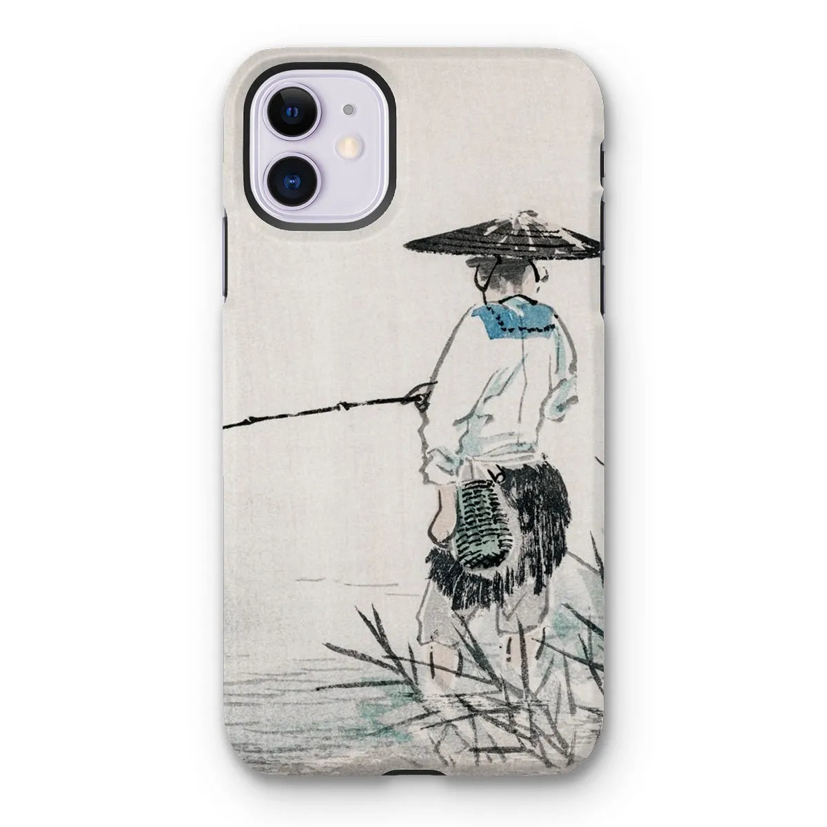 Japanese Fisherman - Kōno Bairei Woodblock Art Phone Case - Iphone 11 / Matte - Mobile Phone Cases - Aesthetic Art