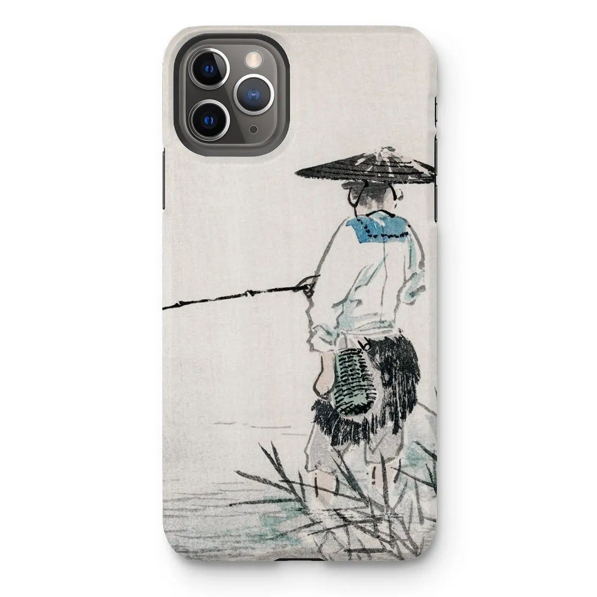 Japanese Fisherman - Kōno Bairei Woodblock Art Phone Case - Iphone 11 Pro Max / Matte - Mobile Phone Cases