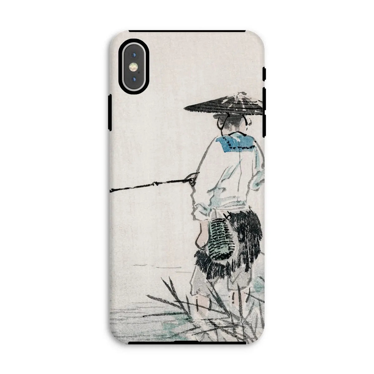 Japanese Fisherman - Kōno Bairei Woodblock Art Phone Case - Iphone Xs Max / Matte - Mobile Phone Cases - Aesthetic Art