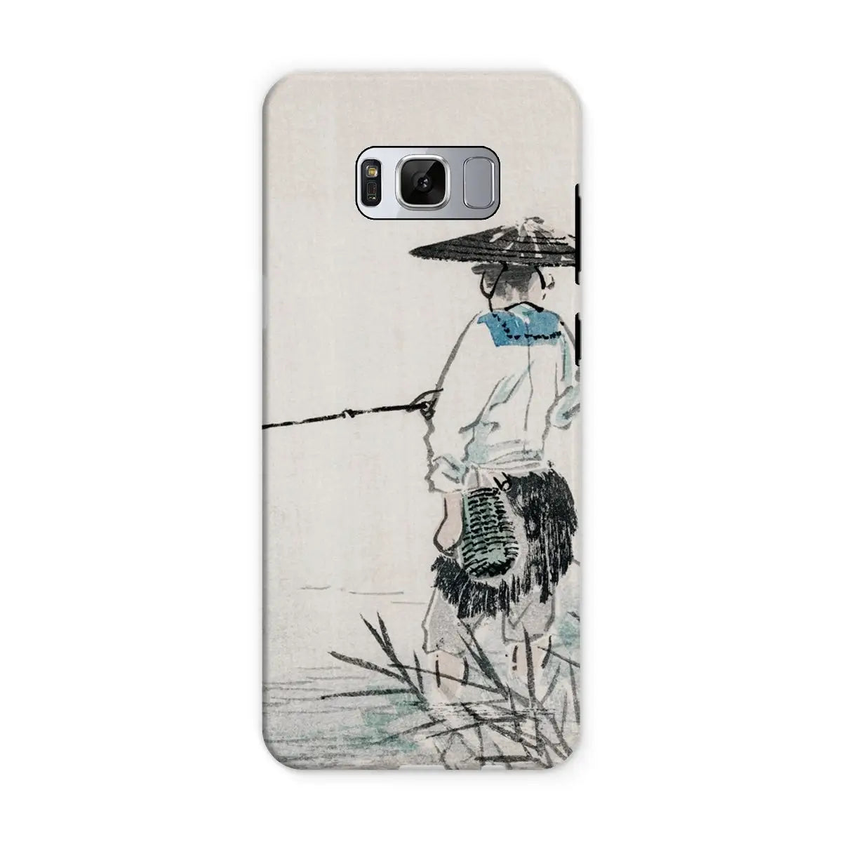 Japanese Fisherman - Kōno Bairei Woodblock Art Phone Case - Samsung Galaxy S8 / Matte - Mobile Phone Cases