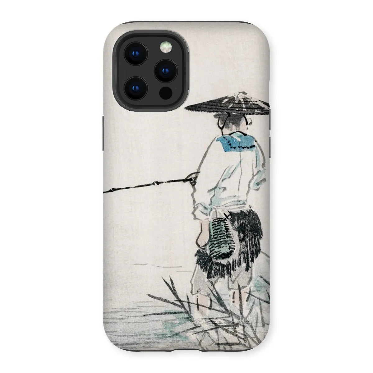Japanese Fisherman - Kōno Bairei Woodblock Art Phone Case - Iphone 13 Pro Max / Matte - Mobile Phone Cases