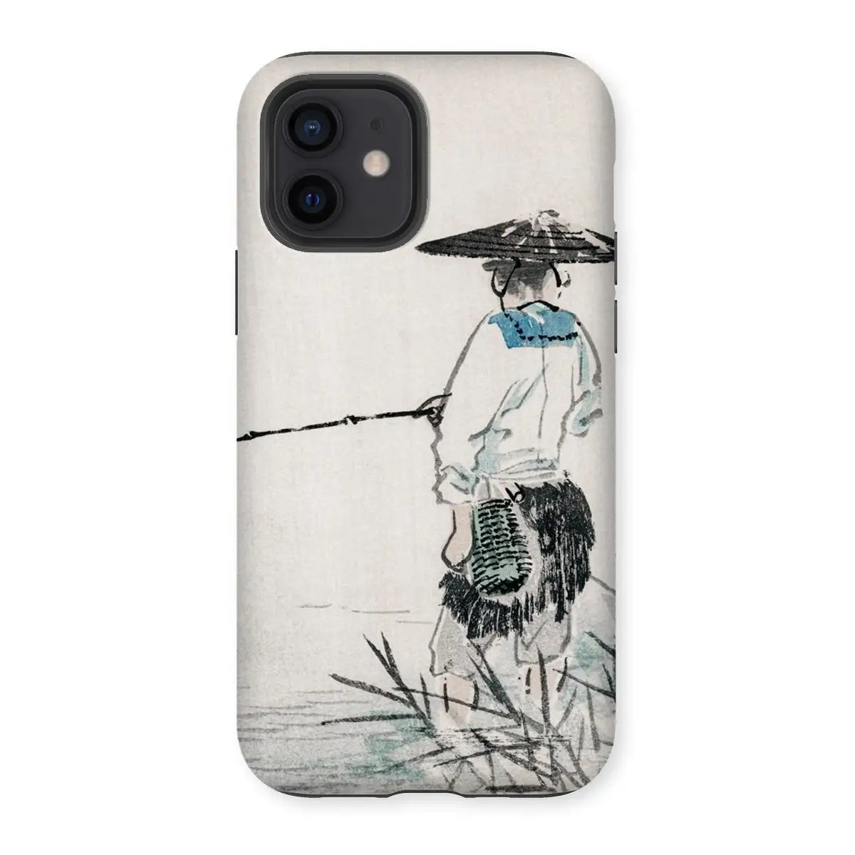 Japanese Fisherman - Kōno Bairei Woodblock Art Phone Case - Iphone 12 / Matte - Mobile Phone Cases - Aesthetic Art