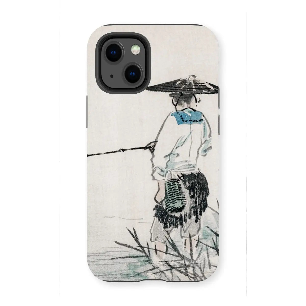 Japanese Fisherman - Kōno Bairei Woodblock Art Phone Case - Iphone 13 Mini / Matte - Mobile Phone Cases - Aesthetic Art