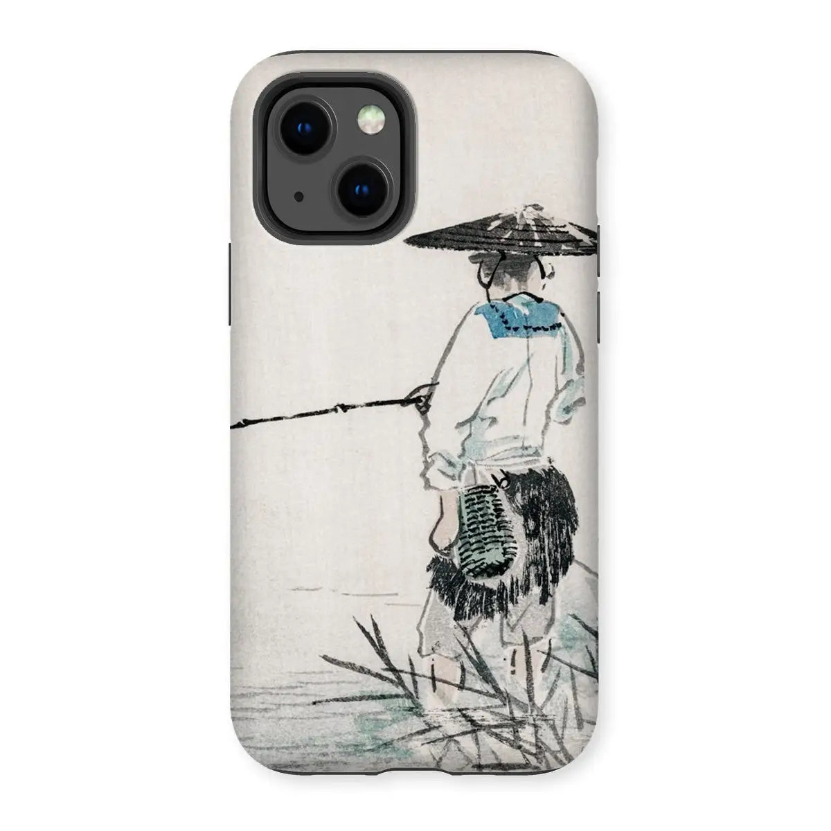 Japanese Fisherman - Kōno Bairei Woodblock Art Phone Case - Iphone 13 / Matte - Mobile Phone Cases - Aesthetic Art