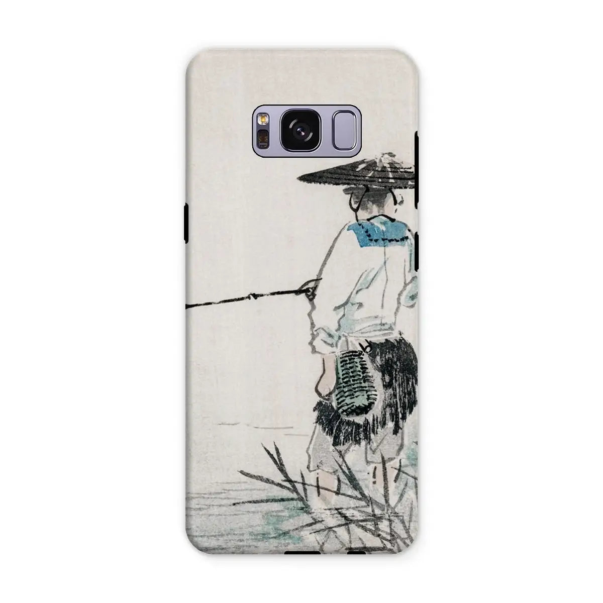 Japanese Fisherman - Kōno Bairei Woodblock Art Phone Case - Samsung Galaxy S8 Plus / Matte - Mobile Phone Cases