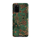 Japanese Floral Pattern G.a. Audsley Samsung Case, Galaxy S20 Plus / Matte, Dark Green Phone Case Vibrant Floral Pattern