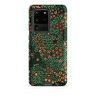 Japanese Floral Pattern G.a. Audsley Samsung Case, Galaxy S20 Ultra / Matte, Dark Green Floral Patterned Phone Case Samsung Galaxy