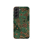 Japanese Floral Pattern G.a. Audsley Samsung Case, Galaxy S22 / Matte, Smartphone Case Dark Green Floral Pattern