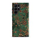 Japanese Floral Pattern G.a. Audsley Samsung Case, Galaxy S22 Ultra / Matte, Smartphone Dark Green Floral Patterned Case