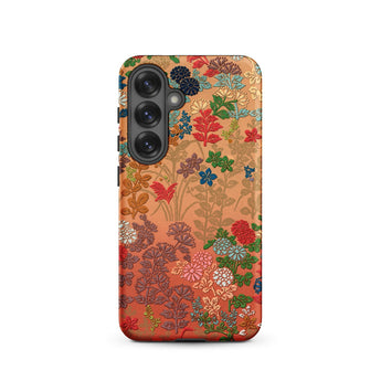 Japanese Flower Fan Pattern 1 - G.a. Audsley Phone Case, Samsung Galaxy S25 / Matte, Mobile Cases, Toby Leon