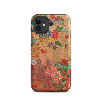 Japanese Flower Fan Pattern 1 - G.a. Audsley Phone Case Iphone 11 / Matte Floral Patterned Phone Case Twilight Meadow Unfurls, Japanese