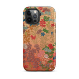 Japanese Flower Fan Pattern 1 - G.a. Audsley Phone Case Iphone 12 Pro Max / Matte Floral Patterned Twilight Meadow Unfurls, Mobile Cases