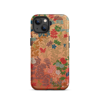 Japanese Flower Fan Pattern 1 - G.a. Audsley Phone Case Iphone 13 / Matte Floral Patterned Phone Case Twilight Meadow Unfurls, Japanese