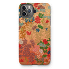 Japanese Flower Fan Pattern - G.a. Audsley Iphone Case, 11 Pro Max / Matte, Iphone Case Colorful Floral Pattern Red Blue Green